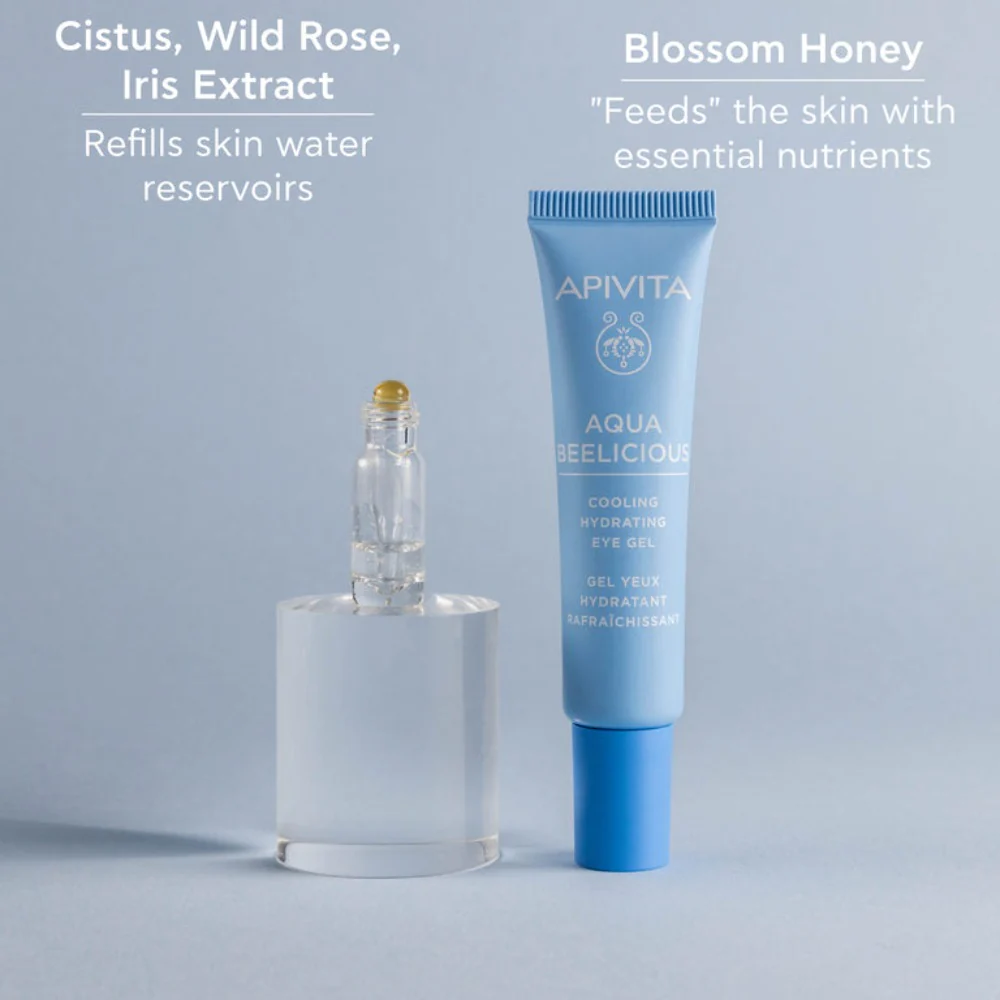 Apivita Aqua Beelicious Eye Gel 15ml - Image 4