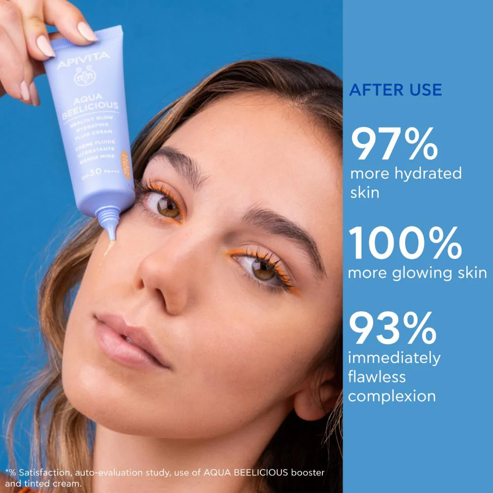Apivita Aqua Beelicious Healthy Glow Hydrating Fluid Cream 40ml - Image 7