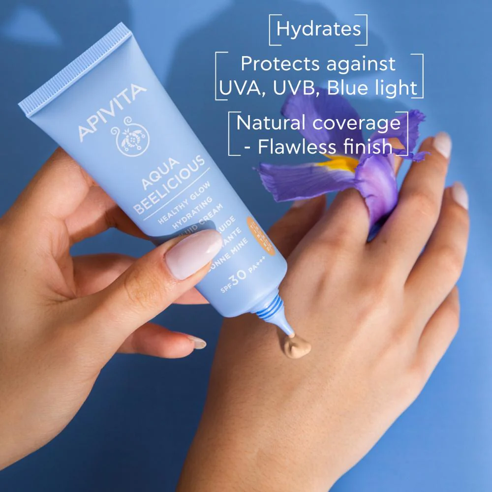 Apivita Aqua Beelicious Healthy Glow Hydrating Fluid Cream 40ml - Image 8