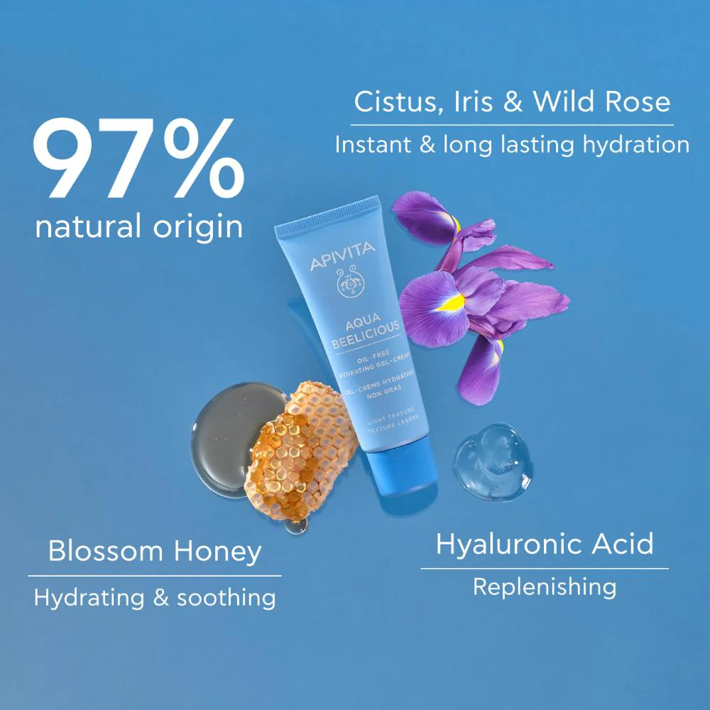 Apivita Aqua Beelicious Oil-Free Hydrating Gel-Cream 40ml - Image 4