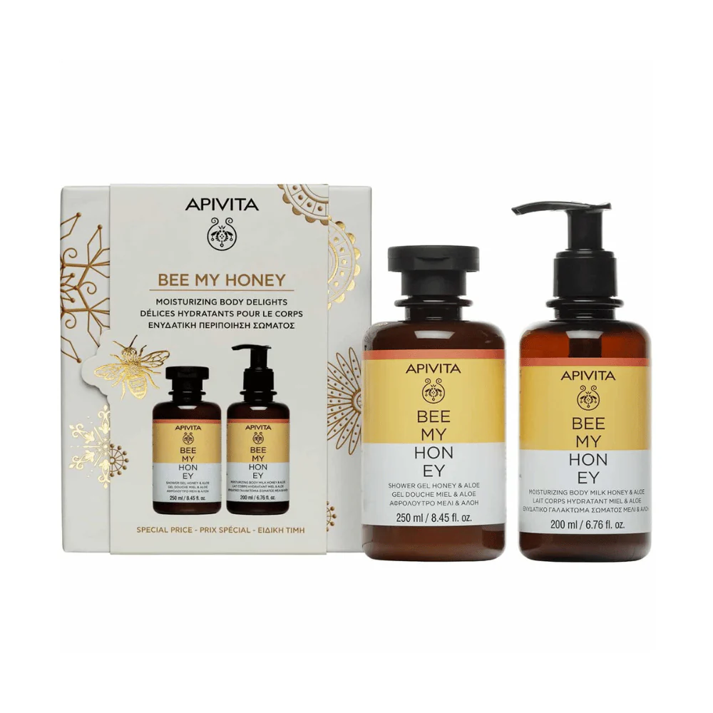 Apivita Bee My Honey Shower Gel & Body Milk Duo