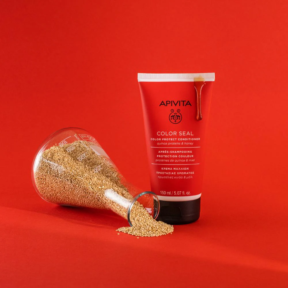 Apivita Color Seal Conditioner with Quinoa Protein & Honey 150ml - Image 3