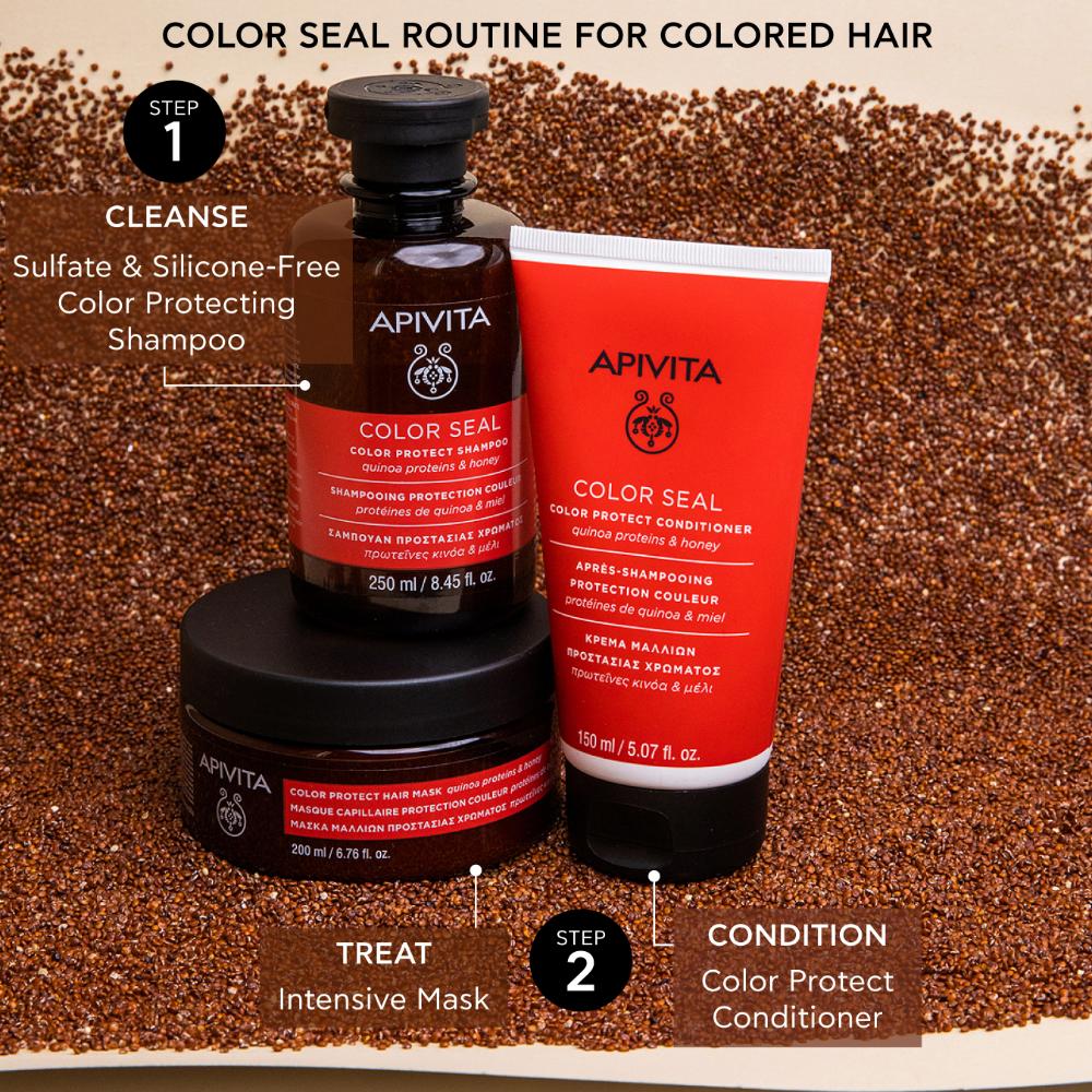 Apivita-Colour Protection Hair Mask 200ml - Image 5