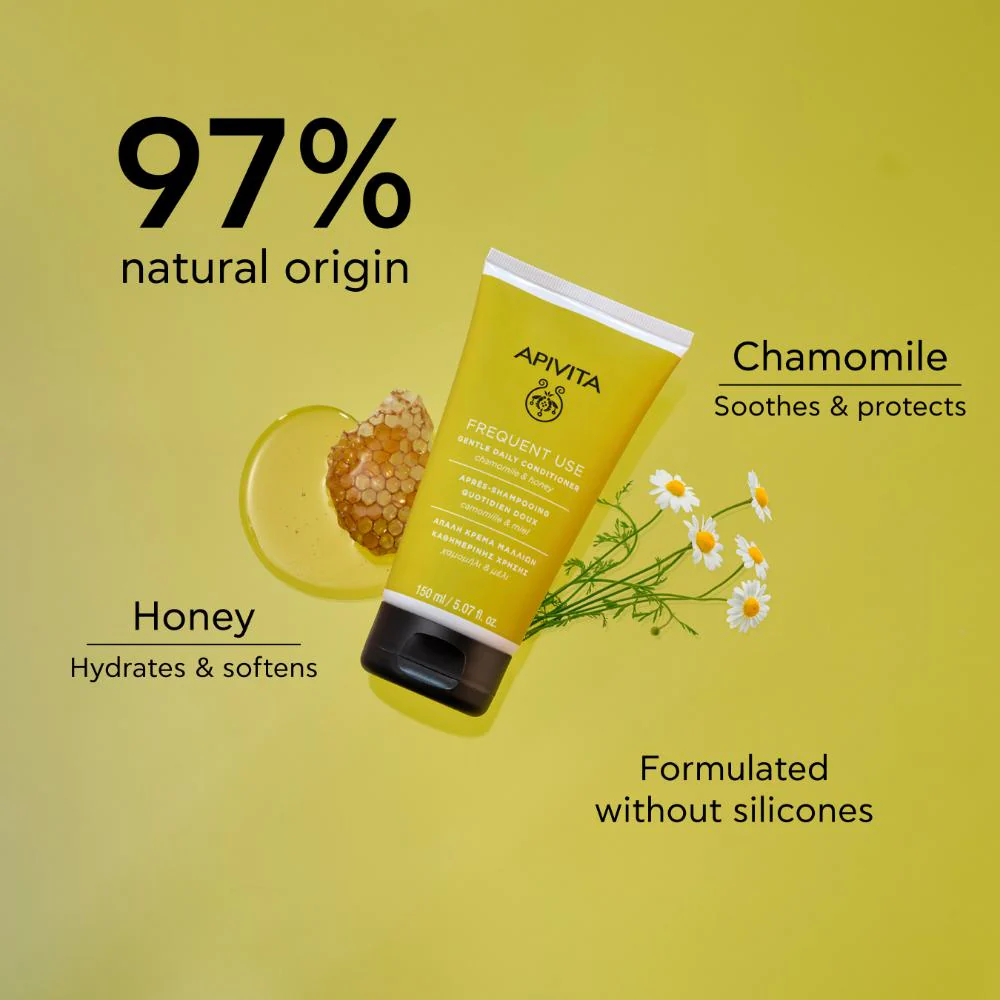 Apivita Gentle Daily Conditioner 150ml - Image 7