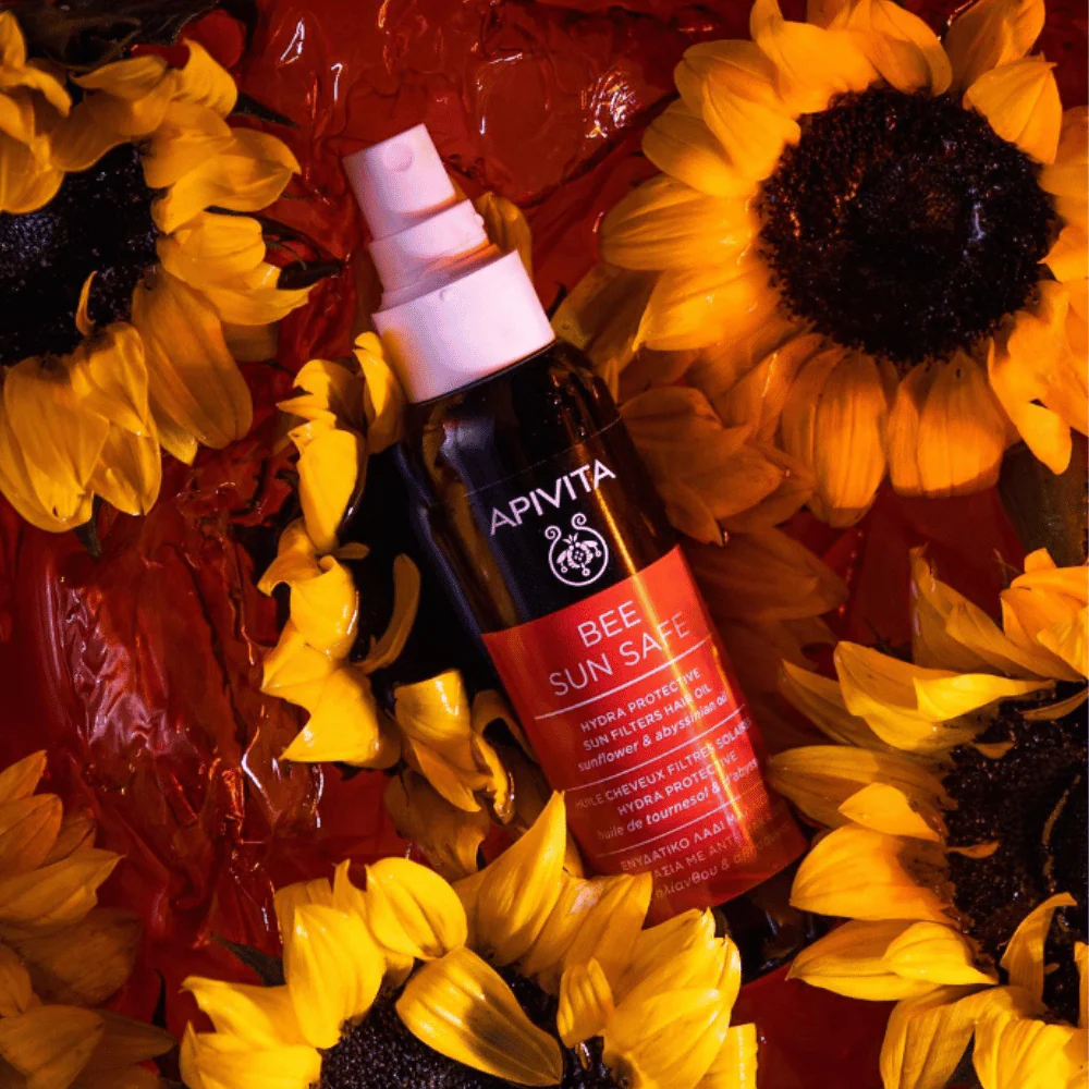 Apivita Hydra Protective Sun Filters Hair Oil 100ml - Image 2