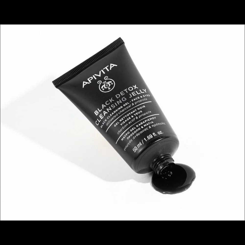 Apivita Mini Black Detox Cleanser 50ml - Image 2