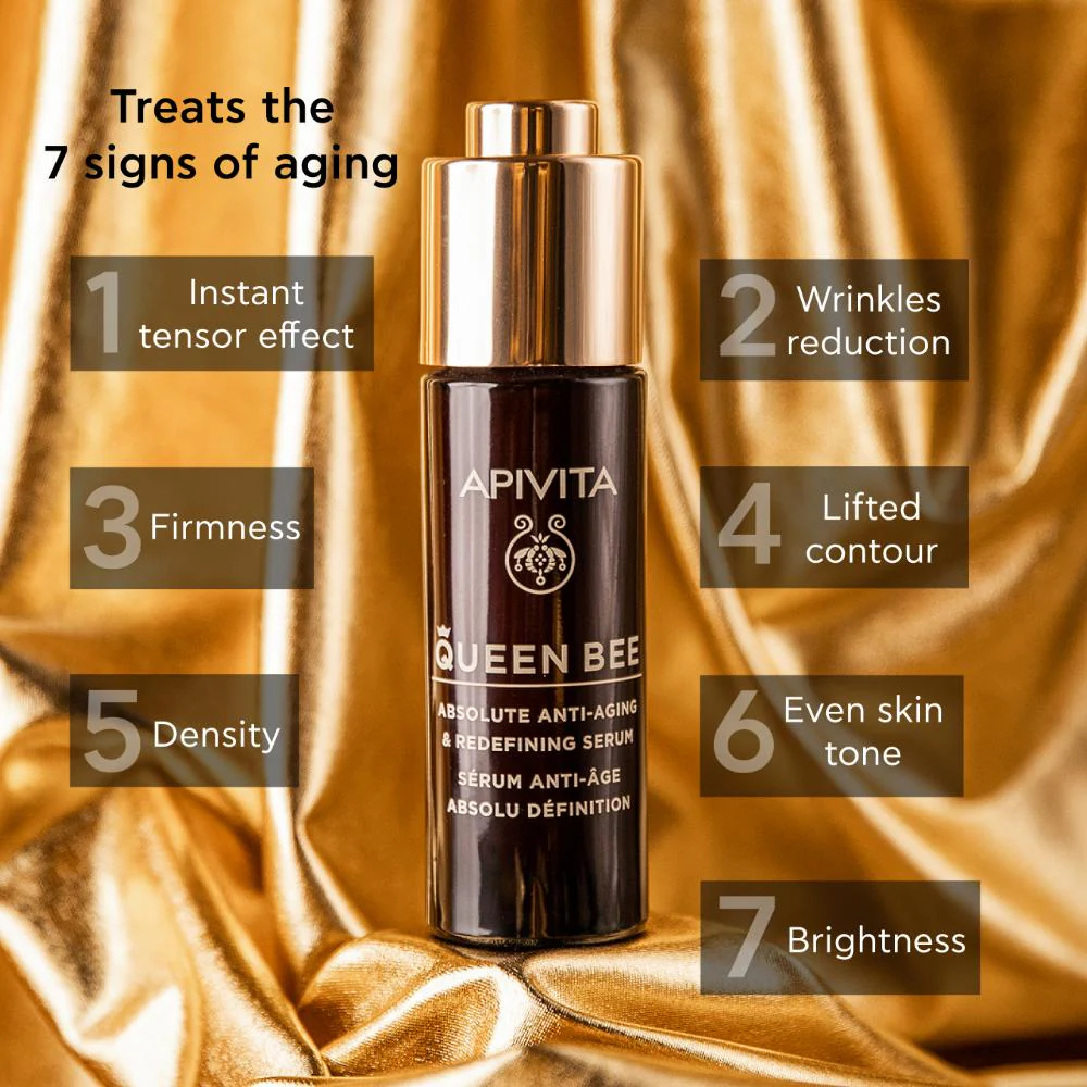 Apivita Queen Bee Absolute Anti-Aging & Redefining Serum 30ml - Image 4