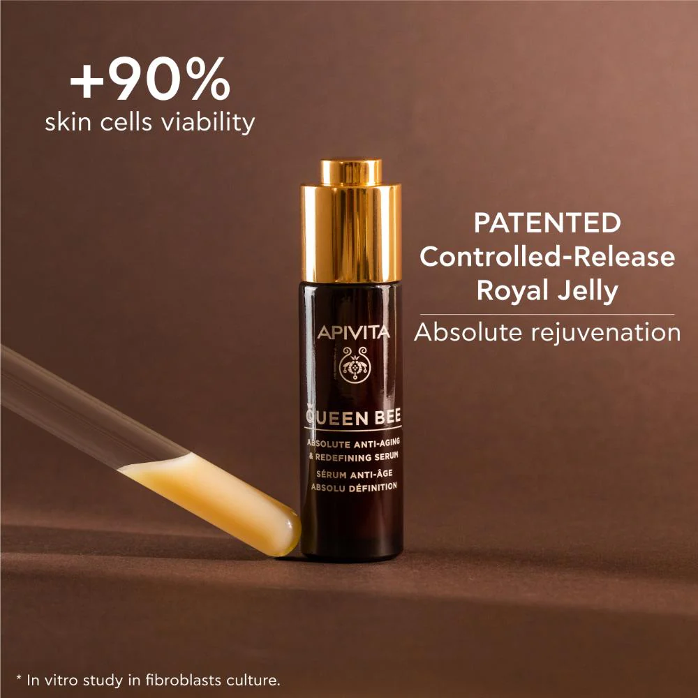 Apivita Queen Bee Absolute Anti-Aging & Redefining Serum 30ml - Image 6
