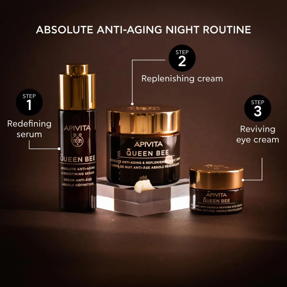 Apivita Queen Bee Absolute Anti-Aging & Redefining Serum 30ml - Image 9