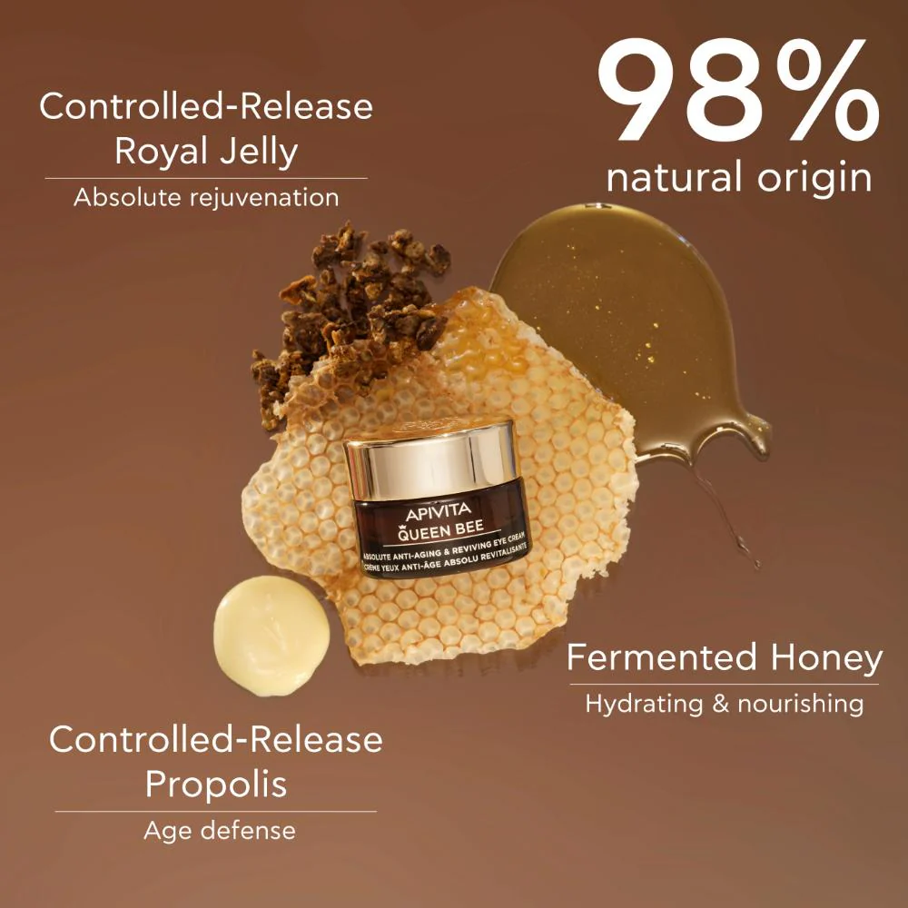Apivita Queen Bee Absolute Anti-Aging Eye Cream 15ml - Image 3