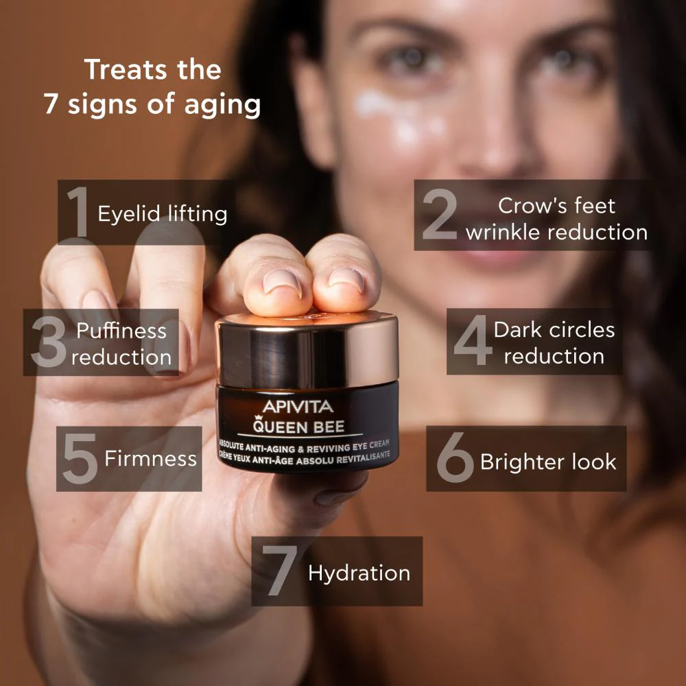 Apivita Queen Bee Absolute Anti-Aging Eye Cream 15ml - Image 7