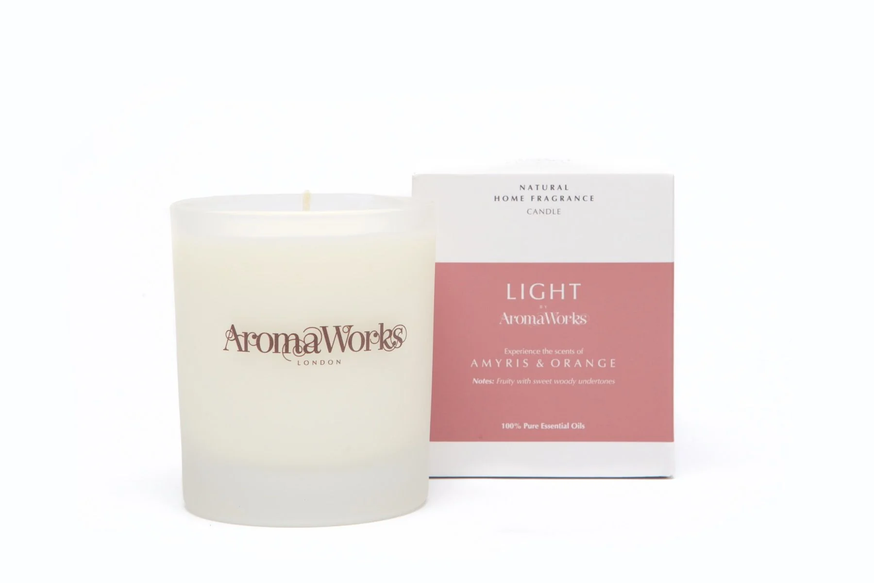 AromaWorks Light Range- Amyris & Orange Candle 10cl