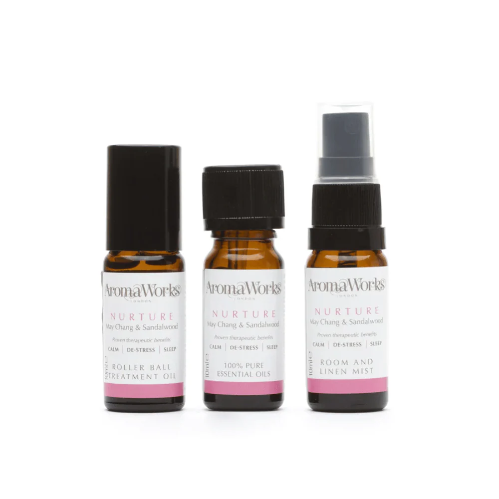 AromaWorks Nurture Wellbeing Trio 3 x 10ml products - Image 3