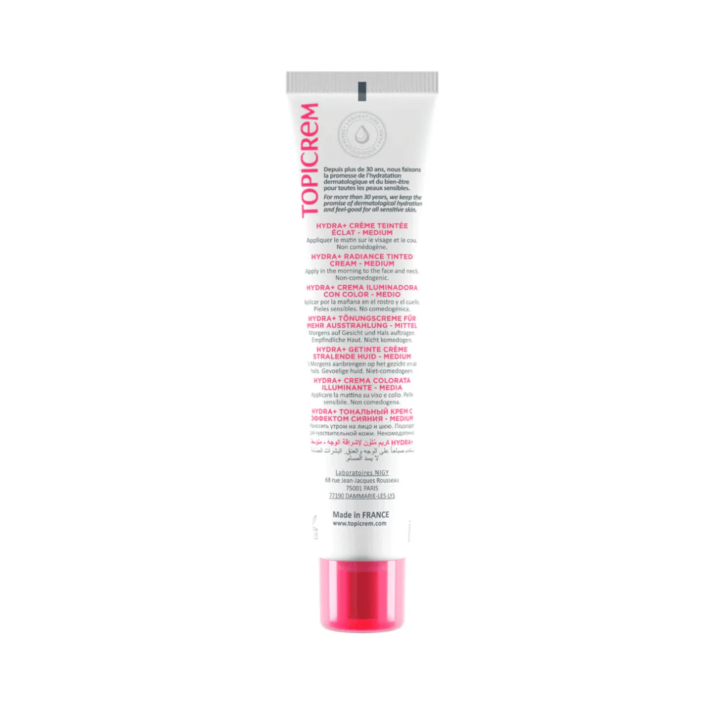Topicrem HYDRA+ Radiance Tinted Cream SPF50 /Medium 40ml - Image 3