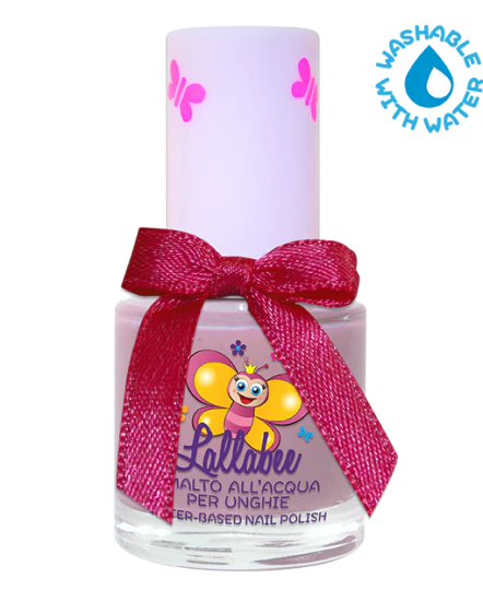 LALLABEE -Childrens Water-based nail polish (111 Zucchero Filato) PURPLE