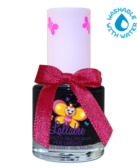 LALLABEE -Childrens Water-based nail polish ( 116 Incatesimo) BLACK