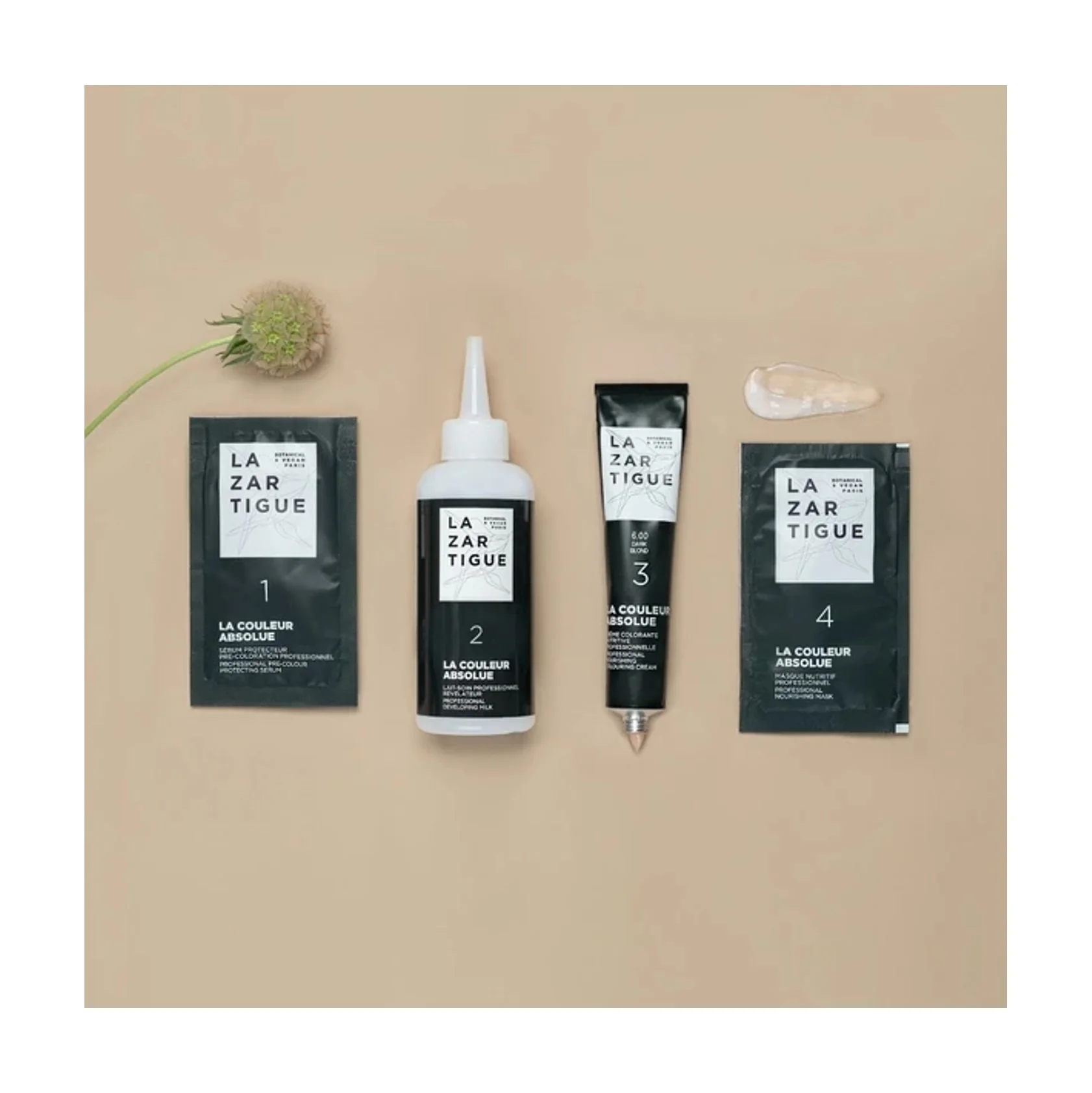 Lazartigue Haircolour - LA COULEUR ABSOLUE 1.00 INTENSE BLACK - Image 3