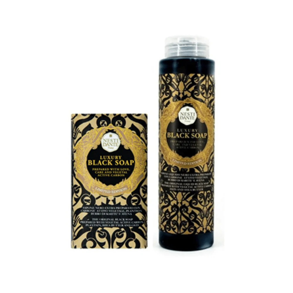 Nesti Dante Luxury Black Soap & Shower Gel Gift Set
