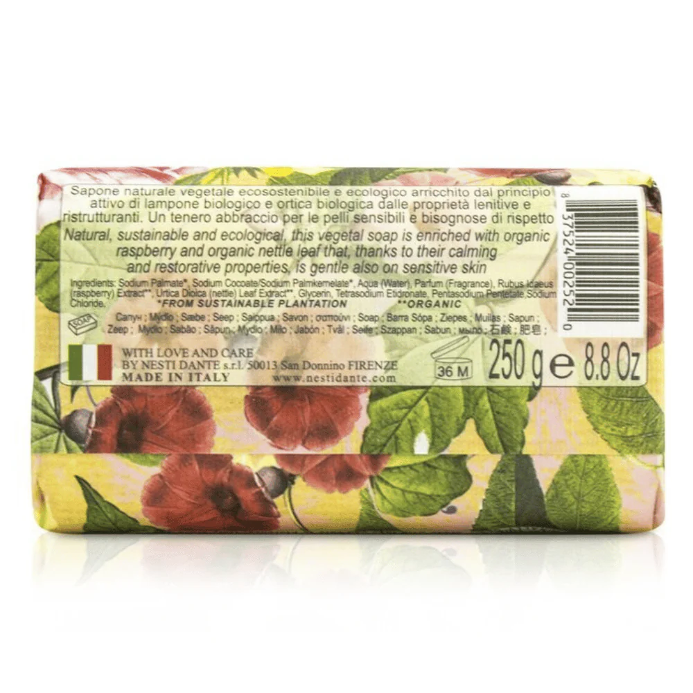 Nesti Dante Bionatura Raspberry And Nettle Soap 250g - Image 2