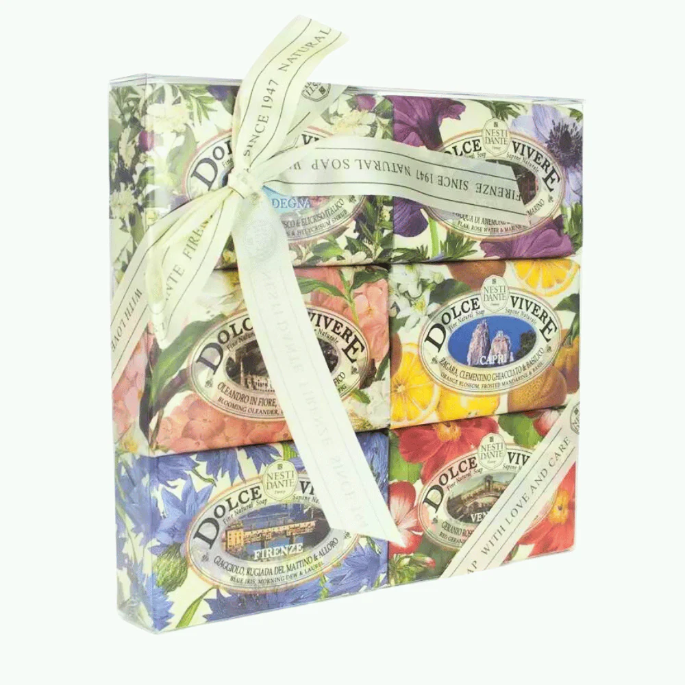 Nesti Dante Dolce Vivere Soap Gift Set 6x150g - Image 2
