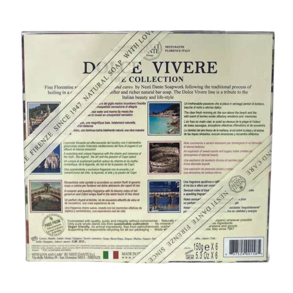 Nesti Dante Dolce Vivere Soap Gift Set 6x150g - Image 3