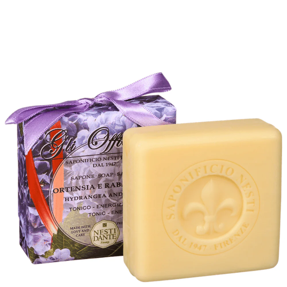 Nesti Dante "Gli Officinali "Hydrangea & Rhubarb Soap 200g - Image 2