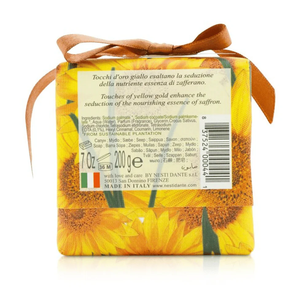 Nesti Dante "Gli Officinali " Sunflower & Saffron Soap 200g - Image 3