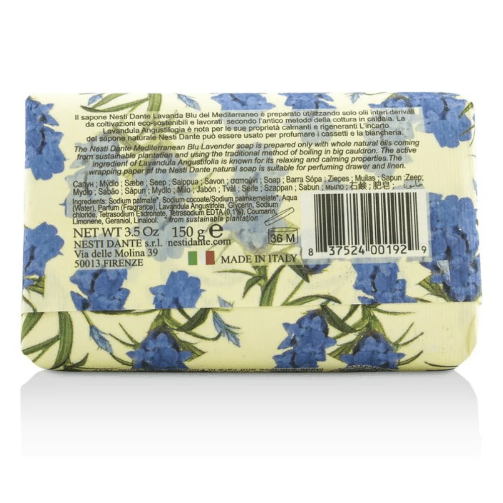 Nesti Dante Lavanda Blu Del Mediterraneo Soap 150g - Image 2