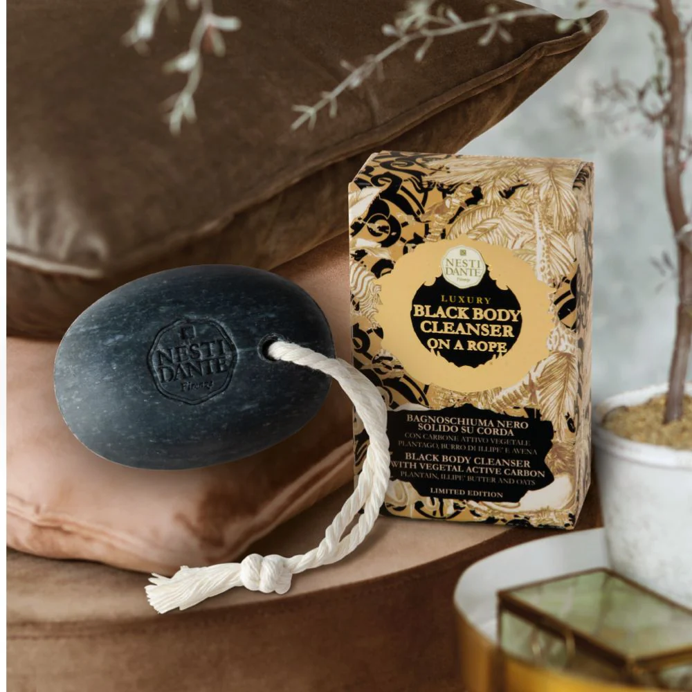 Nesti Dante Luxury Black Body Cleanser On A Rope 150g - Image 2
