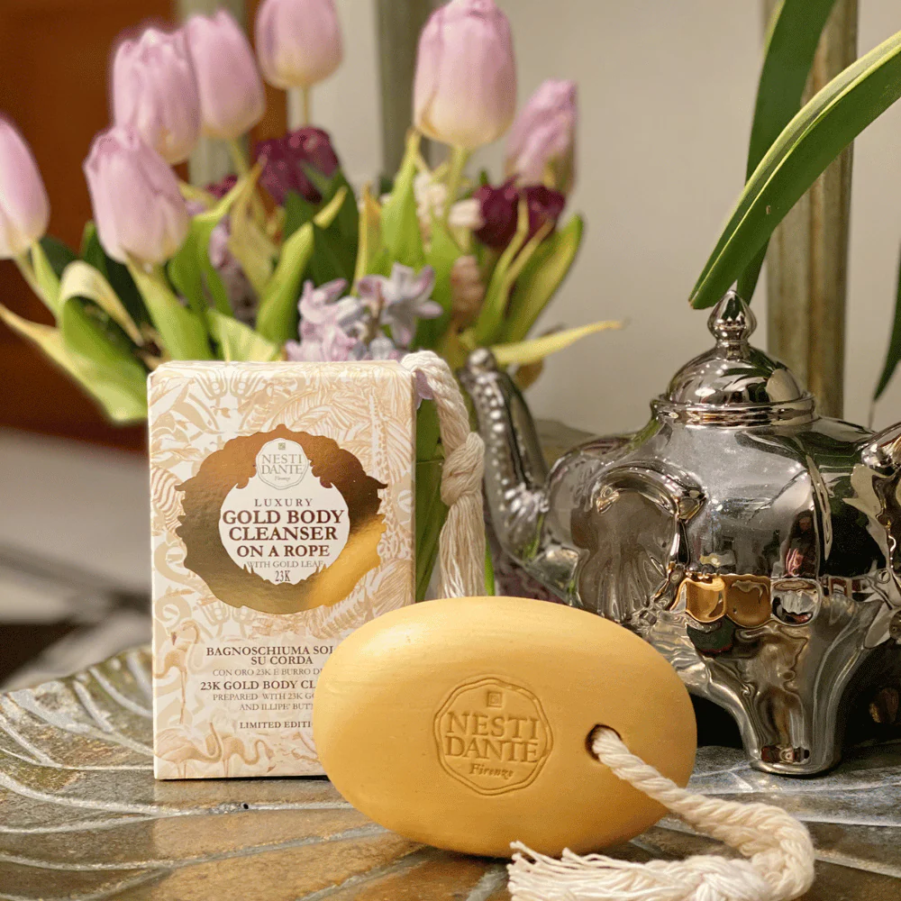 Nesti Dante Luxury Gold Body Cleanser On A Rope 150g - Image 6