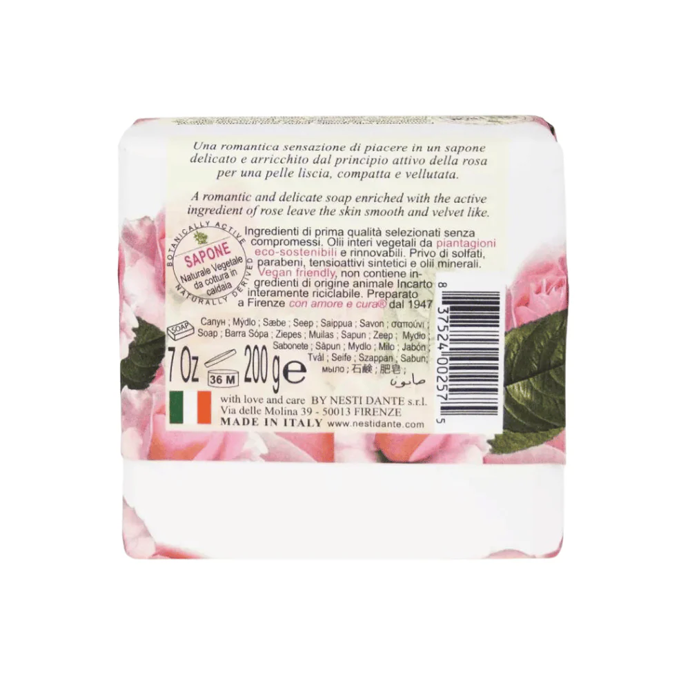 Nesti Dante Marsiglia Toscano Rosa Centifolia Soap 200g - Image 2