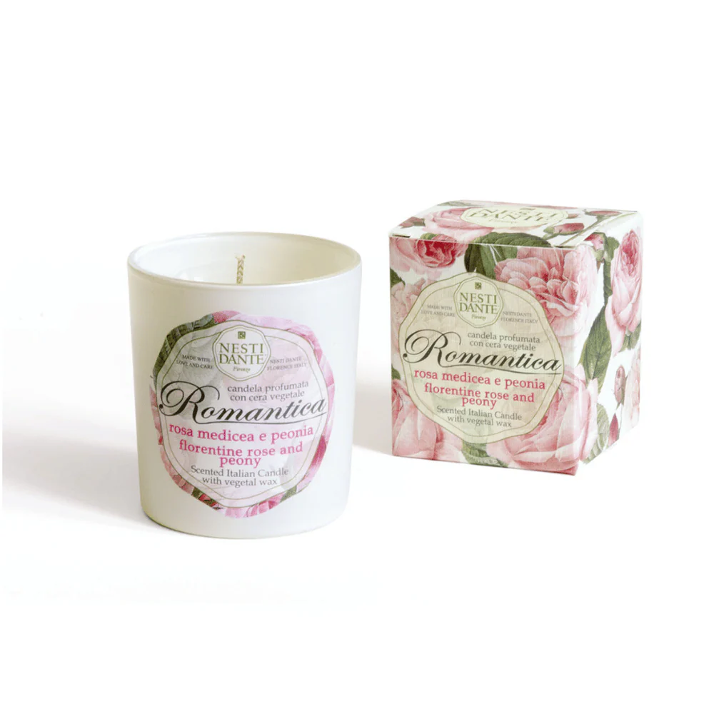 Nesti Dante Romantica Florentine Rose And Peony Candle 160G