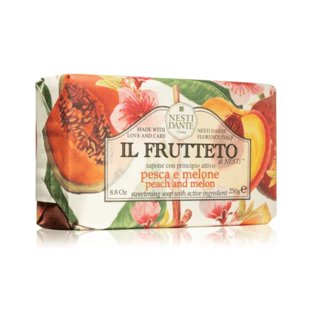 Nesti Dante Soap Il Frutteto Peach & Melon Soap 250g - Image 4