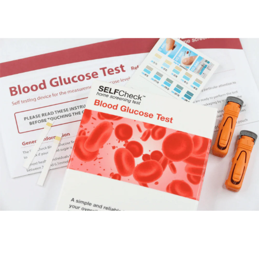 SELFCheck Blood Glucose Test Kit - 2 Tests - Image 2
