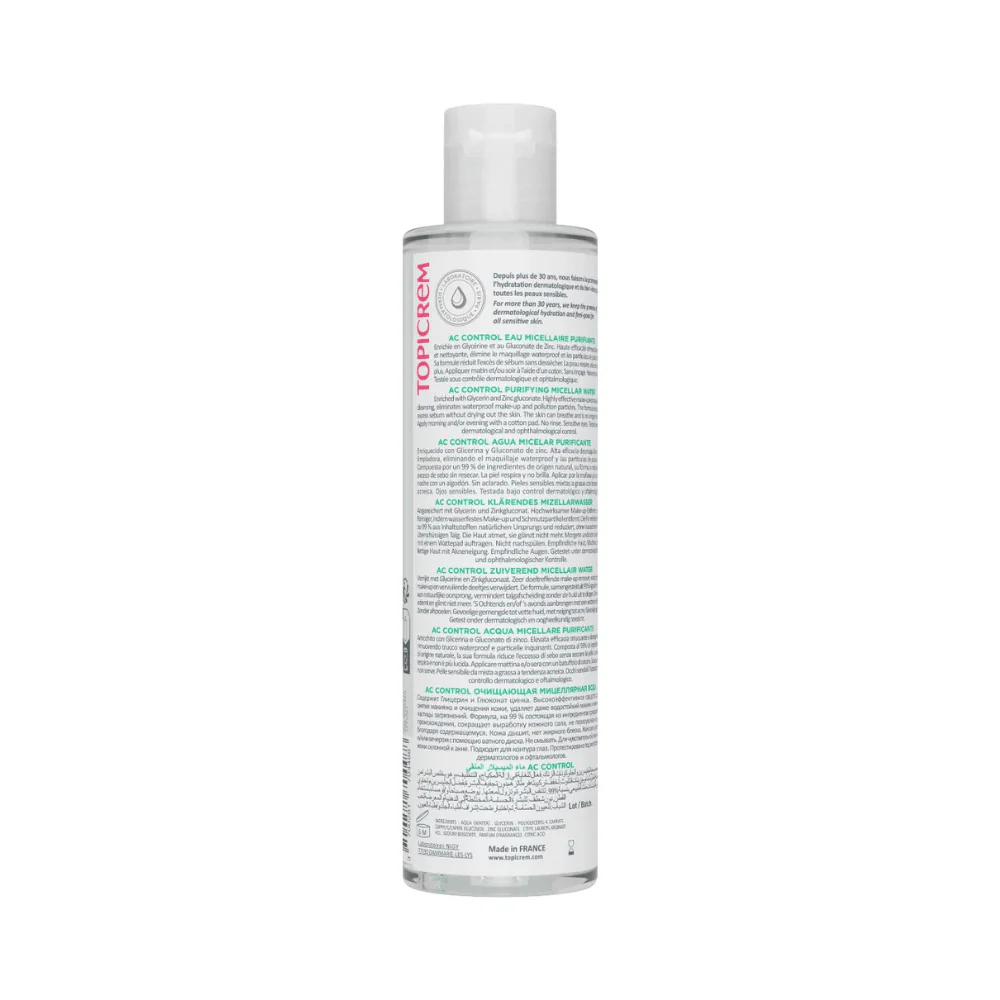 Topicrem AC Purifying Micellar Water 200ml - Image 3