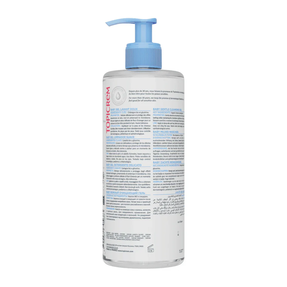 Topicrem BABY Gentle Cleansing Gel 500ml - Image 3