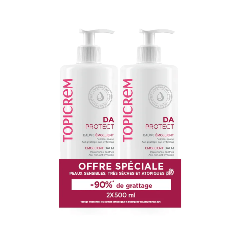 Topicrem Da Emollient Balm 500ml Duo Pack