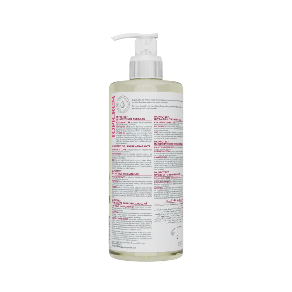 Topicrem DA PROTECT Ultra Rich Cleansing Gel 500 ml - Image 3