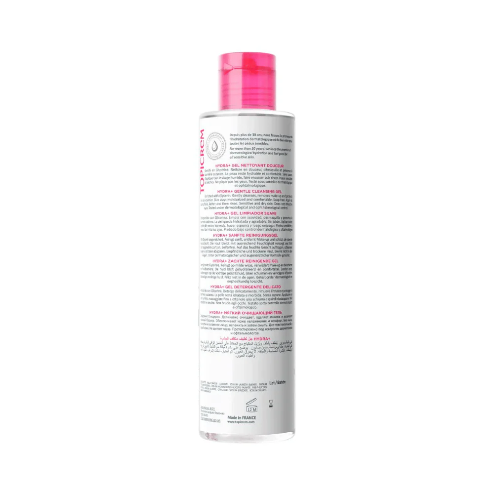 Topicrem HYDRA+ Gentle Cleansing Gel 200ml - Image 4