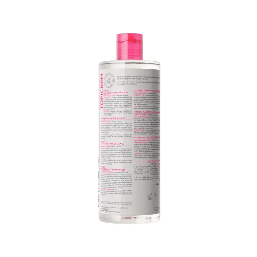Topicrem Hydra+ Gentle Micellar Water 400ml - Image 2