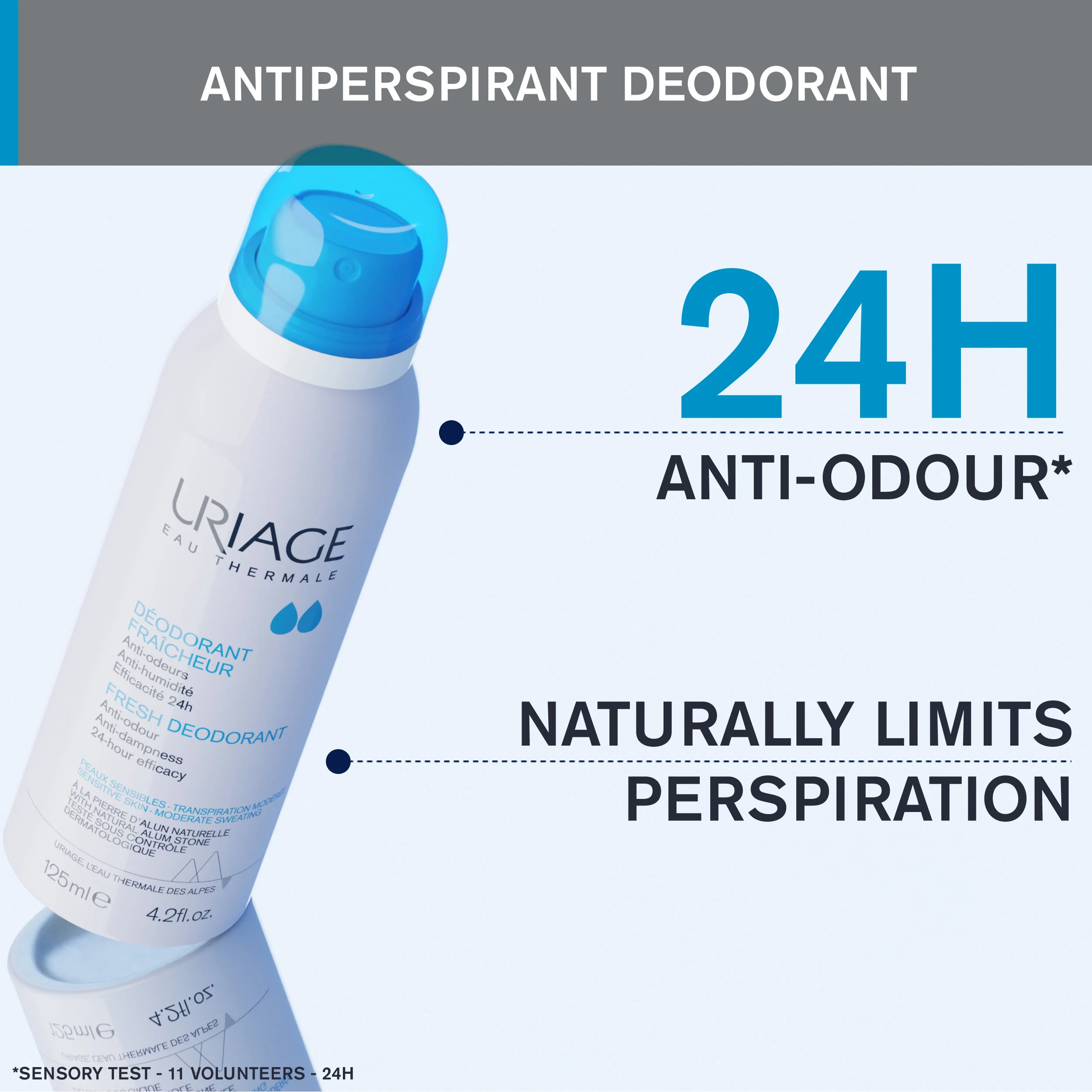 Uriage 24H Refreshing Deodorant 125ml - Image 3