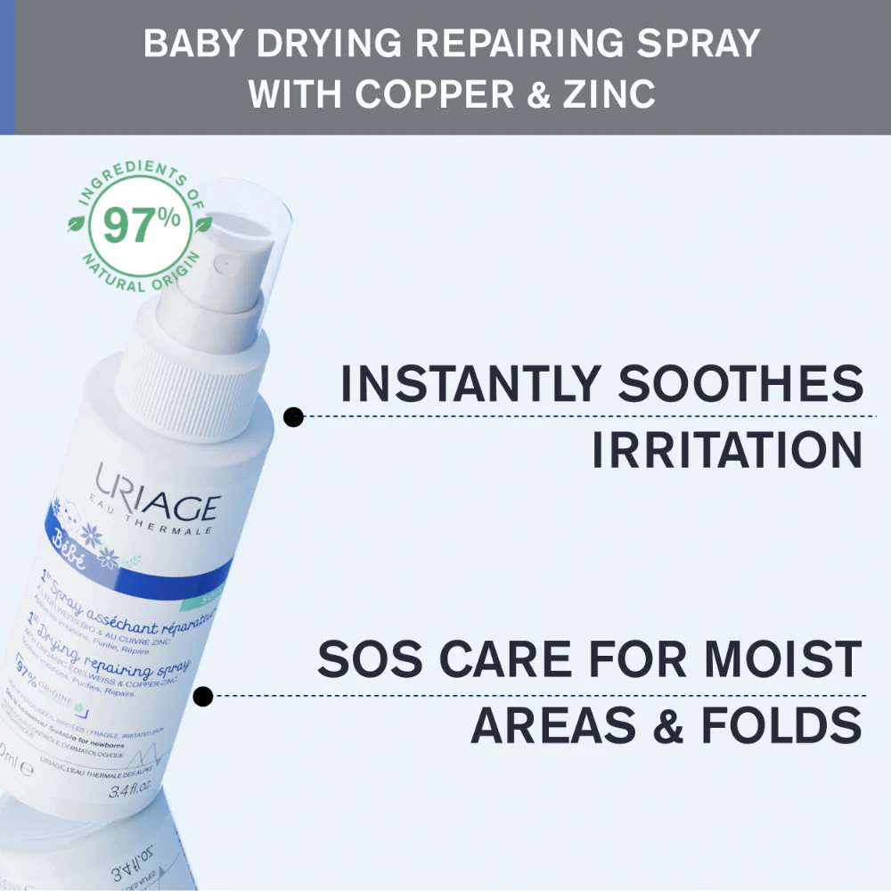 Uriage Baby's 1st Repairing Drying Spray 100ml - Image 3