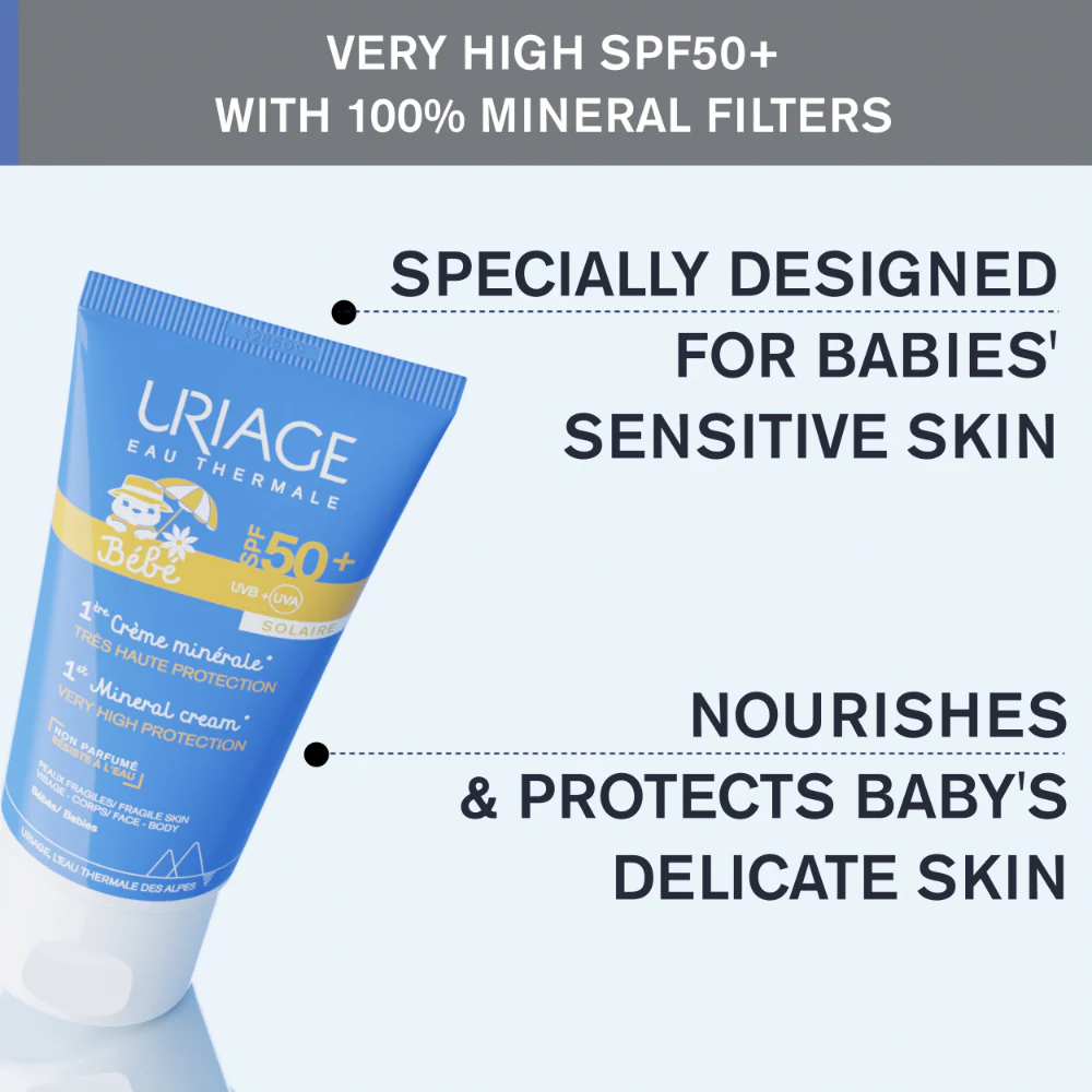 Uriage Baby's 1st Mineral Cream SPF50+ 50ml - Image 4