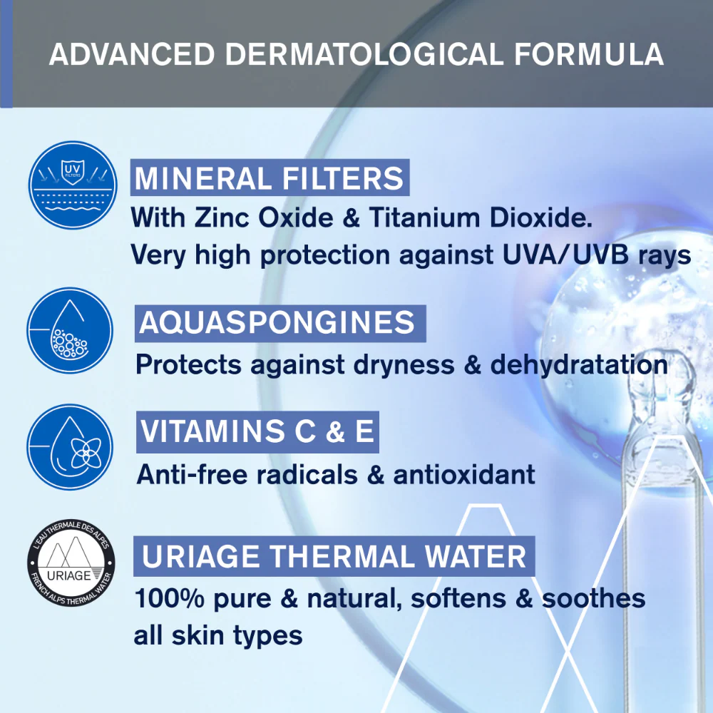 Uriage Baby's 1st Mineral Cream SPF50+ 50ml - Image 5