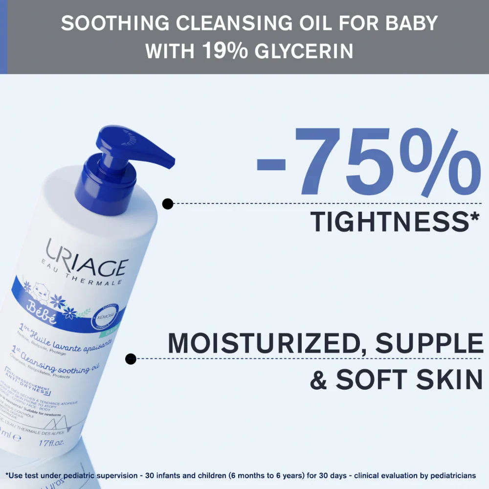 Uriage Baby's 1st Soothing Cleansing Oil 500ml - Image 3