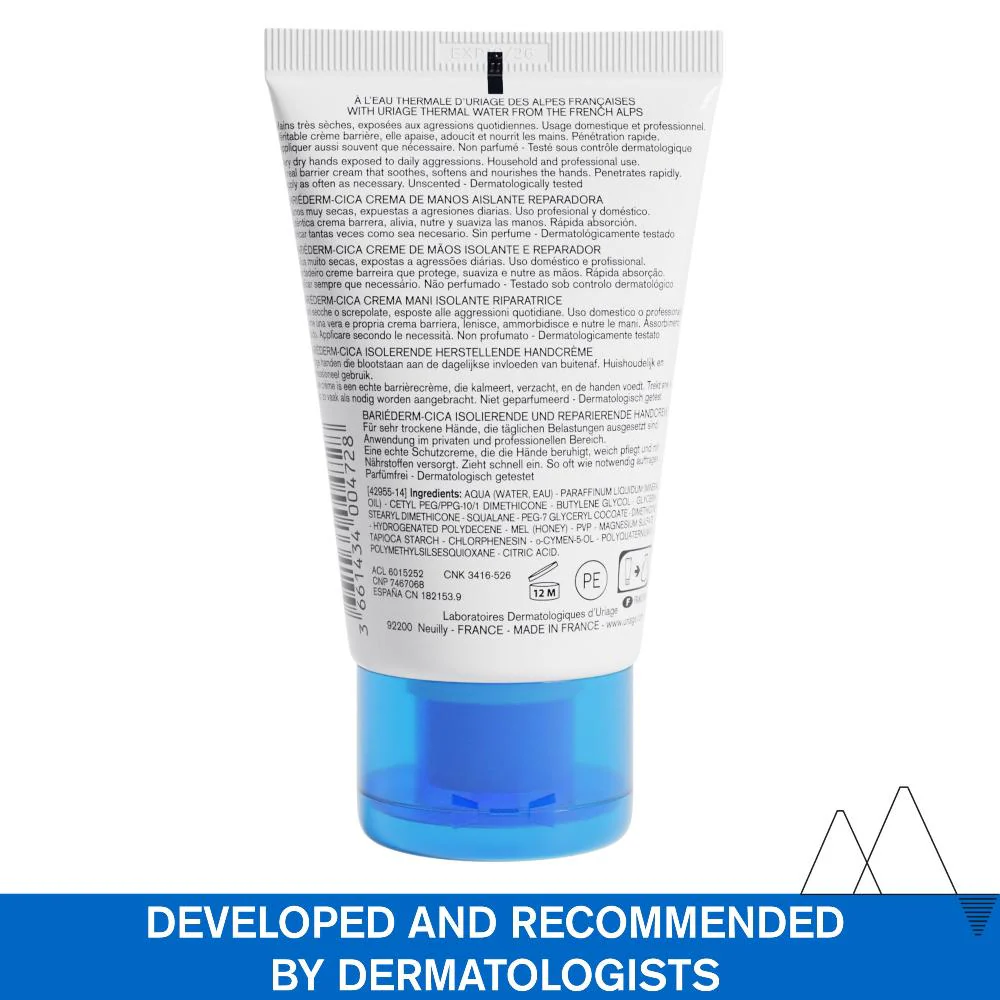 Uriage Bariederm Insulating And Repairing Hand Cream 50ml - Image 3