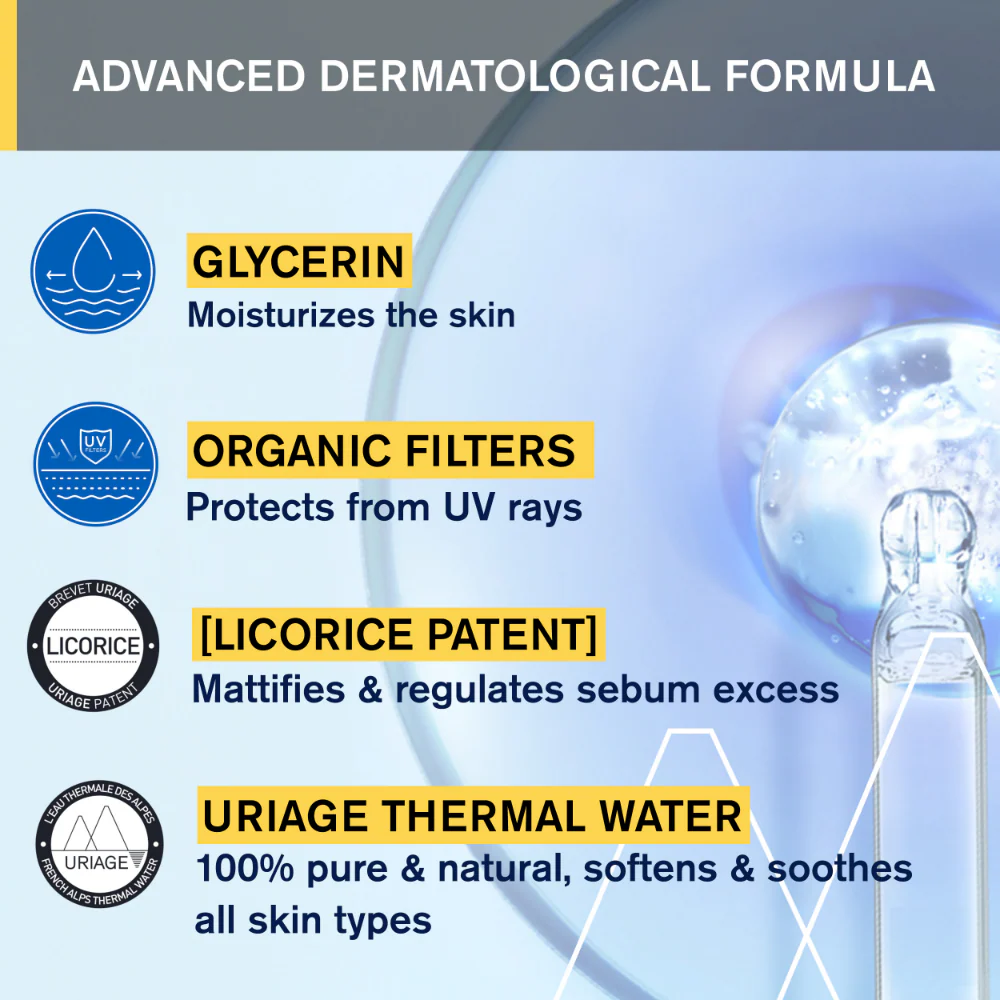 Uriage Bariesun Mat Fluid SPF50+ Very High Protection 50ml - Image 6
