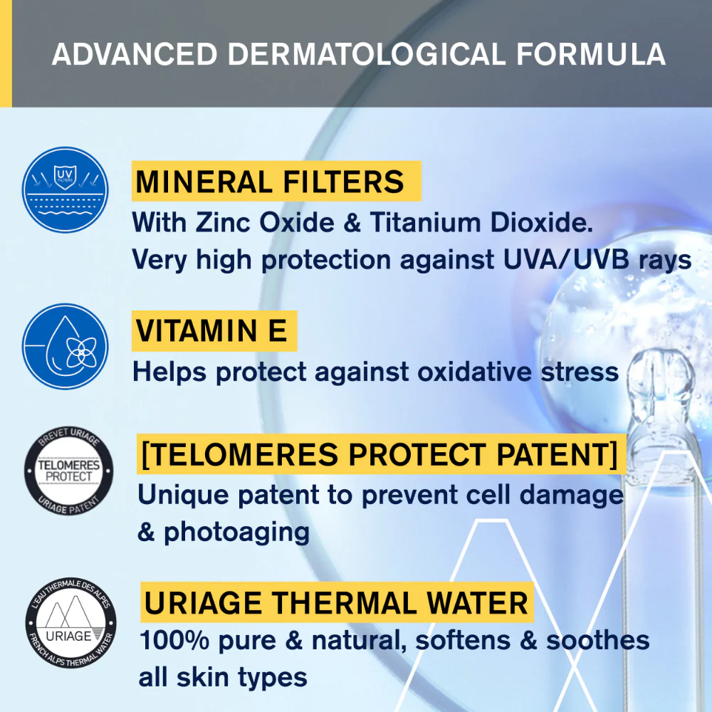 Uriage Bariesun Mineral Cream SPF50+ Allergic Skin 100ml - Image 5