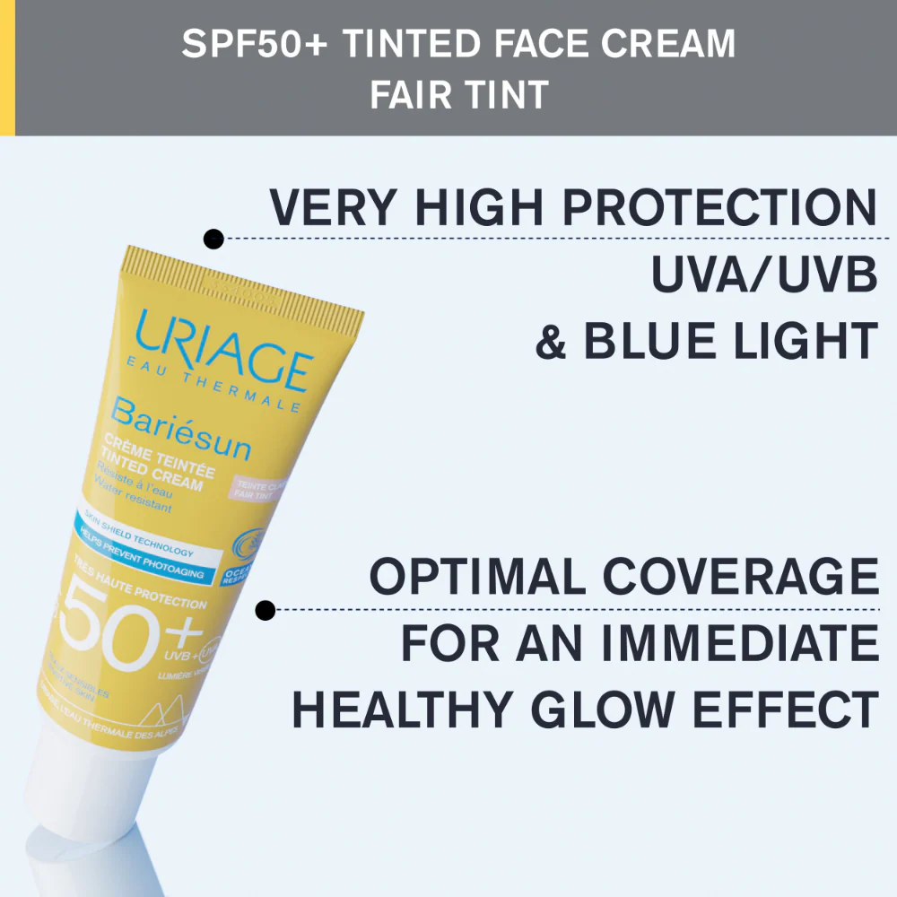Uriage Bariesun Tinted Cream Fair (Claire) SPF50+50ml - Image 4