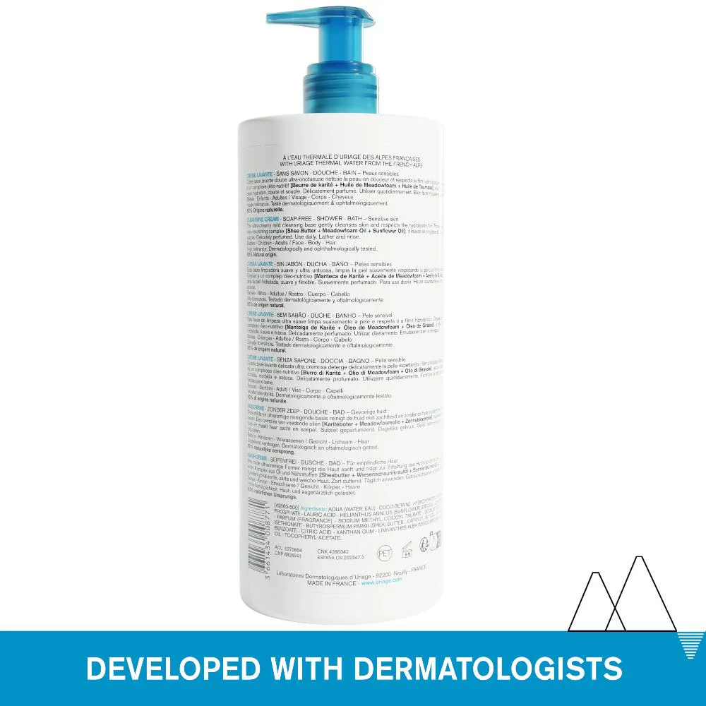 Uriage Gentle Cleansing Cream 1Litre - Image 2